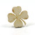 Mylittlewoodshop  Pkg of 12  Shamrock  112 inches by 112 inches with 4 Leaf and 18 inch Thick Unfinished WoodLCSHAM0212