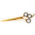 Curved Barbering Shears  Barber Scissors  Gold Barber Shears