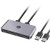 Rocketek USB Switch USB Sharing Switch for 2 Computers Sharing 4 USB 20 Ports KVM Switches for PCs with OneButton Swapping and 2 Pack USB Cable