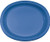 Creative Converting 20 Count Oval Paper Platters, True Blue 10" x 12"
