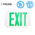 SPECTSUN 1PACK LED Exit Sign with Battery Backup Green Exit LightHardwired Exit Sign 120V277V Exit Sign with ArrowUL Exit Sign Lighting Commercial Egress Light2 Sided Fire Exit Sign Plastic