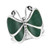 AeraVida Big Green Malachite Butterfly 925 Sterling Silver Ring 8
