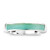 AeraVida Rectangular Bar Reconstructed Green Turquoise Stone Inlay Sterling Silver Ring 8