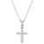 925 Sterling Silver Clear CZ Baptism Christening Cross Pendant Necklace Babies 925 Sterling Silver Clear CZ Baptism Christening Cross Pendant Necklace Babies