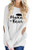 Womens Long Sleeve Crew Neck Mama Bear Shirt Loose Pullover Blouse Tunic Tops White L