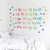 Eutecado Alphabet Wall Decals Colorful ABC Posters Educational Alphabet Wall Stickers Watercolor Spot Dot Art Murals for Kids Bedroom Nursery Classroom