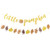 Glitter Little Pumpkin Banner with Pumpkin Fall Leaves Garland Banner Thanksgiving Autumn Festival Fall Theme Baby Shower Kids Birthday Party Decorations Supplies