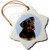 3dRose Rottweiler Snowflake Porcelain Ornament, 3-Inch