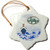 3dRose ORN_196056_1 Bon Voyage, Cruise Ship on Big Blue Waves Snowflake Ornament, Porcelain, 3-Inch
