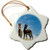 3dRose ORN_191473_1 Burros, Cimarron, New Mexico, USA Snowflake Ornament, Porcelain, 3-Inch