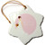 3dRose ORN_165859_1 Here Comes The Bride Brunette Bride Pink Snowflake Ornament, Porcelain, 3-Inch