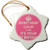 3dRose ORN_163839_1 Dont Keep Calm Cause Its Your 21St Birthday, Pink Snowflake Ornament, Porcelain, 3-Inch