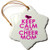 3dRose ORN_200825_1 Keep Calm Im a Cheer Mom Pink Snowflake Ornament, Porcelain, 3-Inch