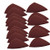 Utoolmart Detail Sander Sandpaper Triangular Sanding Paper Hook and Loop Sanding Pads Triangle Oscillating Multi Tool 400 Grits 15pcs