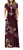 VIISHOW Womens Short Sleeve Floral Printed Dress Loose Plain Maxi Dresses Casual Long Dresses with Pockets Plus SizeFloral Wine red 3XL