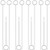 Sewing Loop Turner Hook Stainless Steel Loop Turner with Latch for Fabric Tube Straps Belts Strips DIY Face Cover Accessories 2 Sizes Long and Short 12 Pieces