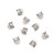 Fashewelry 20Pcs Antique Silver Cat Spacer Beads 8x8mm Tibetan Metal Animal Charm Beads for DIY Jewelry Craft Making