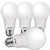 40W Equivalent A19 LED Light Bulb Soft White 2700K UL Listed E26 Standard Base NonDimmable LED Light Bulb 4 Pack