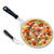 YUESUO Metal Pizza Peel Round Pizza Paddle 10 Inch Pizza Spatula Stainless Steel for Baking Bread and Homemade Pizza