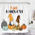 Wencal Fall Harvest Gnomes Buffalo Check Leopard Pumpkins Shower Curtain Autumn Farmhouse Bathroom Decor with Hooks 72 x 72 Inches