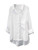 FTCayanz Womens Casual Linen Blouses Tops V Neck Long Sleeve Button Down Shirts White Medium