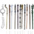 Creative Idear 11pcs Magic Wand with Keyring for Harry Potter Hermione Dumbledore Sirius Voldemort Fleur Collect Cosplay