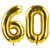 ZOOYOO Gold 60 Foil Mylar Number Balloons for 60th Birthday Party Decoration Supplies60th Anniversary40 Inch