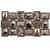 JERRY  MAGGIE  Photo Frame 17x33 Long Rectangle Picture Frame Selfie Gallery Collage Wall Hanging for 6x4 Photo  18 Photo Sockets  Wall Mounting Design Gold  18 Pieces Gallery