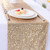 TRLYC Sequin Table Runner 12 by 72Inch Sequin Tablecloths Light Gold