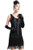 BABEYOND Women s Flapper Dresses 1920s V Neck Beaded Fringed Dress Great Gatsby Dress Black S