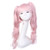 Junko Enoshima Cosplay Wigs for Danganronpa Cosplay Lolita Anime Costume Women Pink Halloween Long Curly Synthetic Hair Pink
