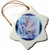 3dRose orn_14822_1 Blue Anime Angel Porcelain Snowflake Ornament, 3-Inch