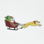 Funny Santa in Sleigh Pulled by Greyhound Racing Dog - Greeting Cards, 6 x 6 inches, set of 12 (gc_222128_2)