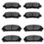 SCITOO Ceramic Front Rear Disc Brake Pad Set fit for 20082013 for TOYOTA Highlander