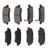 OCPTY Ceramic Brakes Pads Quick Stop Front Rear Brake Pad fit for 20112016 for Hyundai Elantra2013 for Hyundai Elantra Coupe20132017 for Hyundai Elantra GT