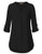 Timeson Black Blouse for Women Work Women s Casual Chiffon V Neck Cuffed Sleeve Blouse Tops XXLarge Black