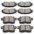 SCITOO Ceramic Front Rear Disc Brake Pad Set fit for 2010 Acura TSX 20082010 Honda Accord