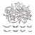 PH PandaHall 240pcs 8 Style Tibetan Alloy Wing Charm Beads Spacers Angel Wing Spacer Beads Antique Silver for Bracelet Necklace Jewelry Making