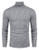 COOFANDY Men s Slim Fit Turtleneck Sweater Casual Knitted Pullover Sweaters Grey