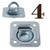 4 Pack | D Ring Tie-Down Anchors (Large Square), Recessed Pan Fitting DRings Heavy Duty Steel Cargo Tie Downs,Truck/Trailer/Flatbed/Pickup Anchor, Note: Plate and Hardware NOT Included.