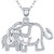 Aniu Elephant Pendant 925 Sterling Silver Necklace with Cubic Zirconia for Women and Grils Jewelry with Gift Box Aniu Elephant Pendant 925 Sterling Silver Necklace with Cubic Zirconia for Women and Grils Jewelry with Gift Box
