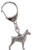 Doberman (Cropped Ears) Made in U.K Artistic Style Dog Key Ring Collection