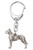 Great Dane(Cropped Ears) Made in U.K Artistic Style Dog Key Ring Collection