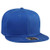 Otto SNAP Cotton Twill Round Flat Visor 6 Panel Pro Style Snapback Hat  Royal