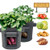 Plant Grow Bags 2 Pack 7 Gallon Grow Bags Potato Planter Growing Bags Thickened Nonwoven Fabric Pots Aeration Nursery Container with Flap  Handles for Garden Vegetable Flower Indoor Outdoor Planting