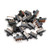 Aodesy 20 Pcs 3 Solder Lug Pin SPDT DC 50V 0 5A Mini Panel Slide Switch