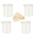 3Pcs 100ml Silicone Measuring Cups DIY Resin Glue Tools Cup for Making Handmade Craft Nonstick Silicone Mixing Cup