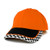 Armycrew Racing Flag Low Profile Structured Cotton Twill Baseball Cap One Size Orange