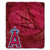 MLB Los Angeles Angels  Retro  Raschel Throw Blanket 50  x 60