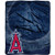 MLB Los Angeles Angels  Retro  Raschel Throw Blanket 50  x 60